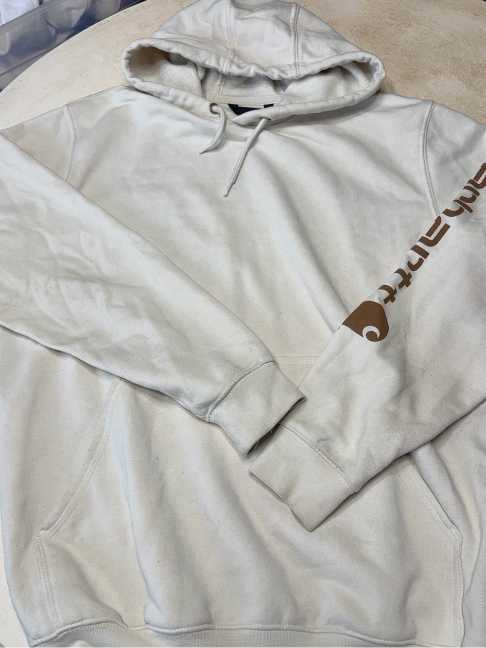 Carhartt off-white hoodie